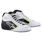 Alpinestars Tech-1 K Start V2 Shoes, White/Black/Yellow Fluo