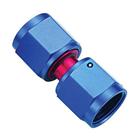 SRP Straight Female Flare Swivel AN Same Size Ends, Red/Blue