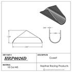 HRP Down Tube Wing Spud Gusset