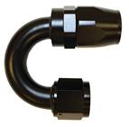 SRP 180° Elbow Reusable Aluminum Fittings, Black