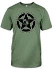 Smileys Army Green Star Tee