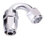 SRP 150° Elbow Reusable Aluminum Fittings, Chrome Look