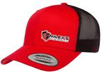 Smileys Snapback Hat, Red/Black