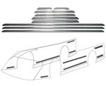 Allstar Slotted Aluminum Late Model Body Brace Kit