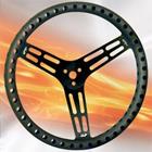 Longacre 15 Black Flat Drilled Steering Wheel