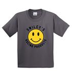 Youth Smiley Face Tee - Grey