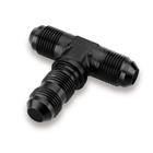 SRP Bulkhead Flare Tee Fitting, Black