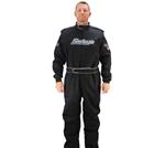 Dynamic Racewear SFI 3.2A/5 2-Layer Suit, Black/White Trim