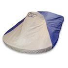 K1 Nylon Kart Cover With Elastic Bottom, Blue/Gray