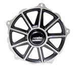 King Direct Mount Left Front Hub, Black