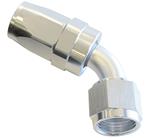 SRP 60° Elbow Reusable Aluminum Fittings, Chrome Look