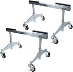 Allstar Chassis Dollies, 13-19 H w/1 Removable Block for  Raised Rail Sprints