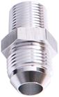 SRP Straight Male Union AN To Pipe Fitting, Chrome Look
