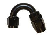 SRP 150° Elbow Reusable Aluminum Fittings, Black