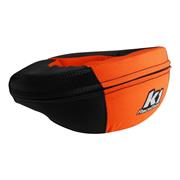 K1 Nylon Kart Adult Neck Collar, Carbon/Orange