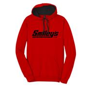 Smiley's Red/Black Hood Logo Hoodie