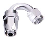 SRP 150° Elbow Reusable Aluminum Fittings, Chrome Look