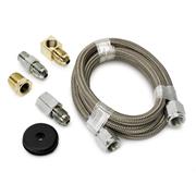 Autometer Stainless Steel Braided Line Kit, -04 AN 3 ft