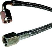 SRP Steel Braided Brake Line, -04 Straight to -04 90°