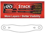 Racing Optics XStack Tearoffs, Clear 11.5 Post Ctr