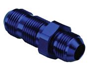 SRP Straight Bulkhead Union Fittings, Blue