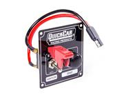 QuickCar Flip Cover Ignition Switch and Start Button, Black Panel