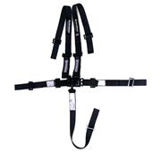 Ultra Shield Junior 5-Pt Pull Down Harness - All Black Hardware