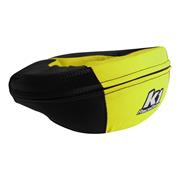 K1 Nylon Kart Adult Neck Collar, Carbon/Yellow