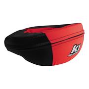 K1 Nylon Kart Adult Neck Collar, Carbon/Red