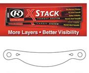 Racing Optics XStack Tearoffs, Clear 13"Post Centr