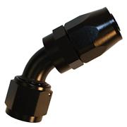 SRP 45° Elbow Reusable Aluminum Fittings, Black
