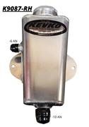 Kevko Power Steering Tank, RH Exit Vented & Non-Vented Cap
