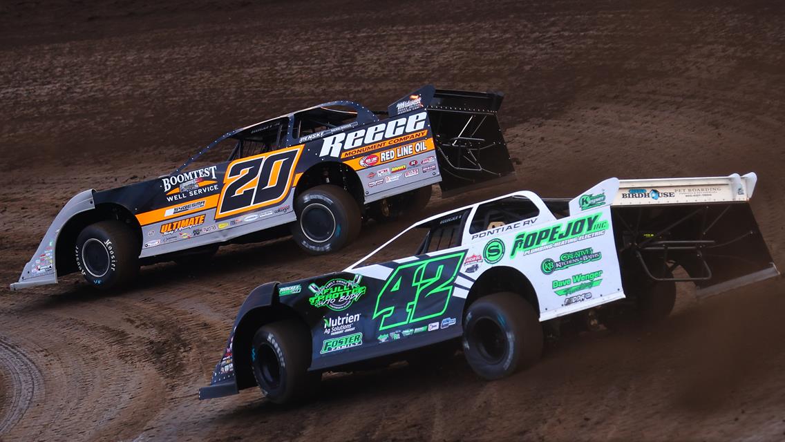Farmer City Raceway (Farmer City, IL) – Lucas Oil Late Model Dirt Series – Farmer City 74 – May 12th, 2023. (Josh James Artwork)