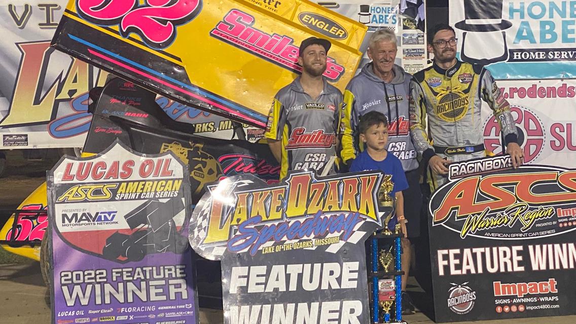 Blake Hahn Lands Lake Ozark Victory With The Lucas Oil American Sprint Car Series!