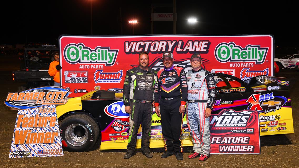 Farmer City Raceway (Farmer City, IL) – MARS Late Model Championship – May 26th, 2023. (Josh James Artwork)