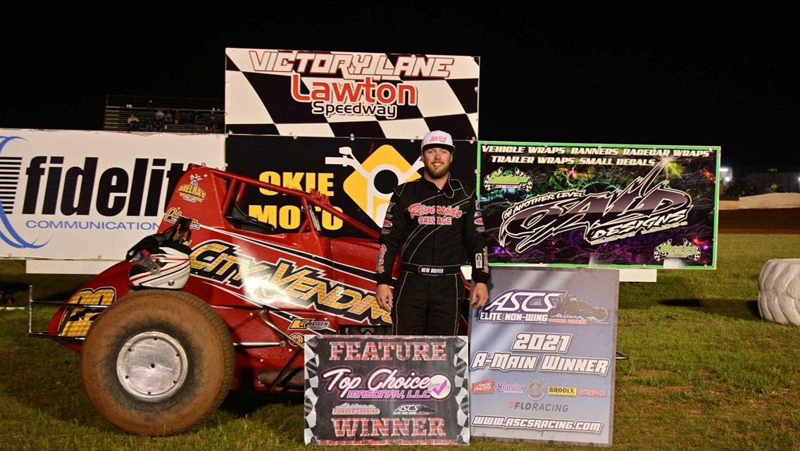 Shebester Takes ASCS Elite Non-Wing Win At Lawton Speedway