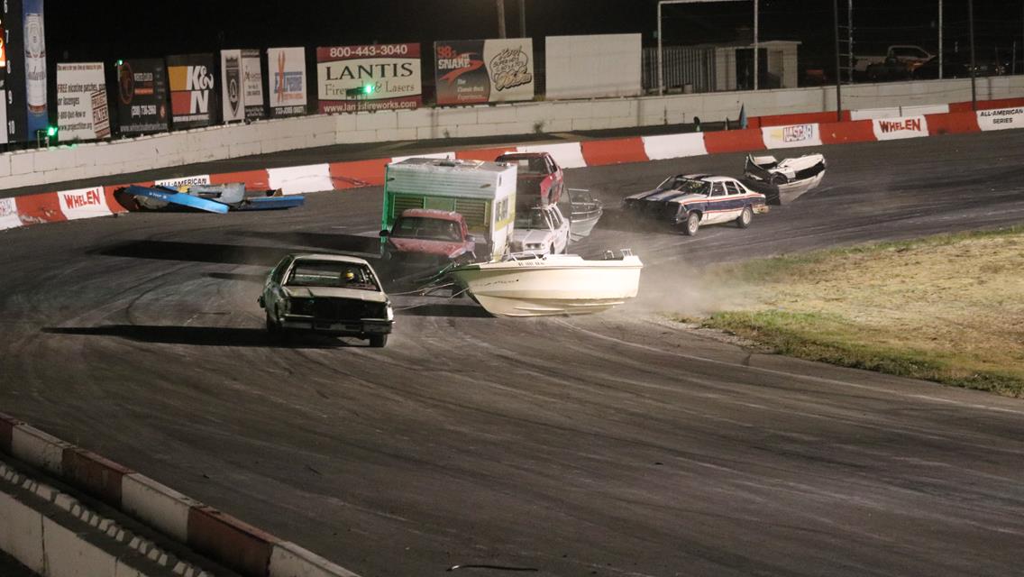More champions are crowned and Mike Miller concludes the year with a $1000 trailer race of destruction victory!!!