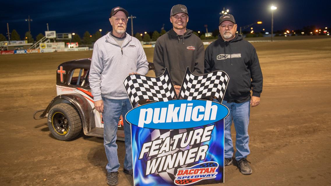 KUKOWSKI BREAKS INTO VICTORY LANE IN MANDAN