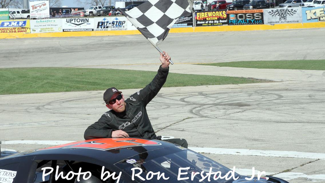 Fenhaus Tops Miracle On The High Banks Season Opener at Slinger Speedway