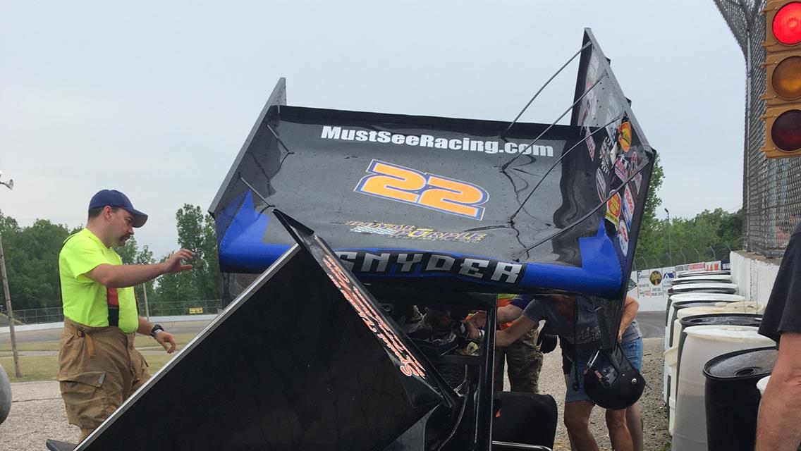 Crash ends race weeked early