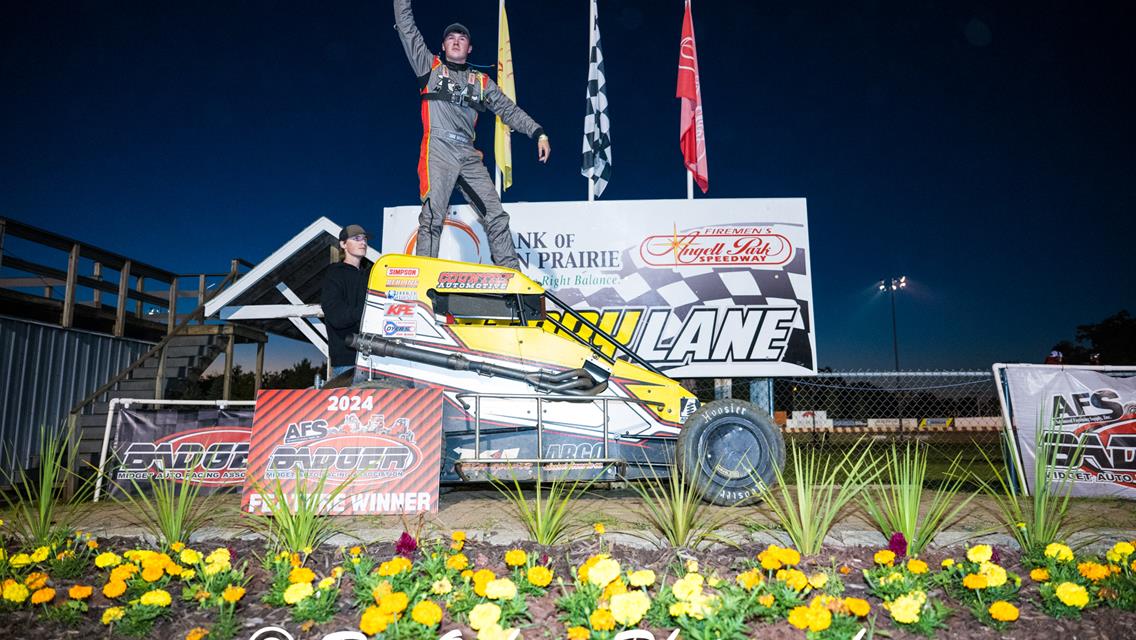 Rookie Wackerlin Takes First Badger Midget Series Win in Angell Park Go