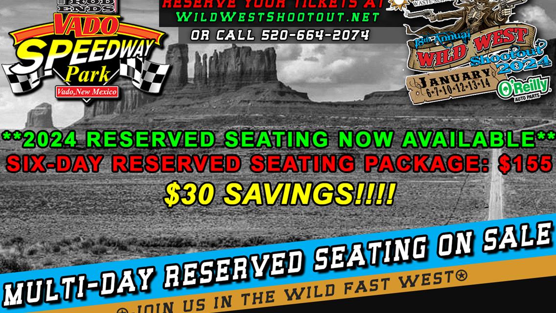 2024 Wild West Shootout Reserved Tickets on Sale