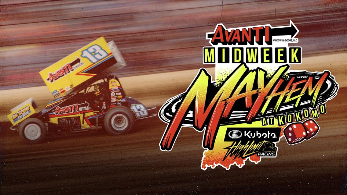 Avanti Windows &amp; Doors Bringing MAYhem on a Monday at Kokomo Speedway