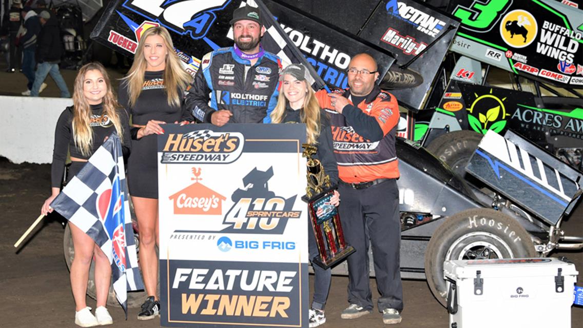 Austin McCarl, Yeigh and Lindberg Hustle to Huset’s Speedway Season-Opening Victories During Rosenbauer America Night