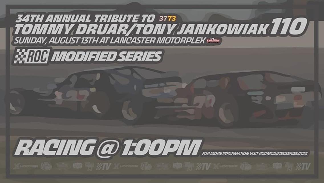 34th Tommy/Tony 110 Moved to Sunday, August 13 due to Weather