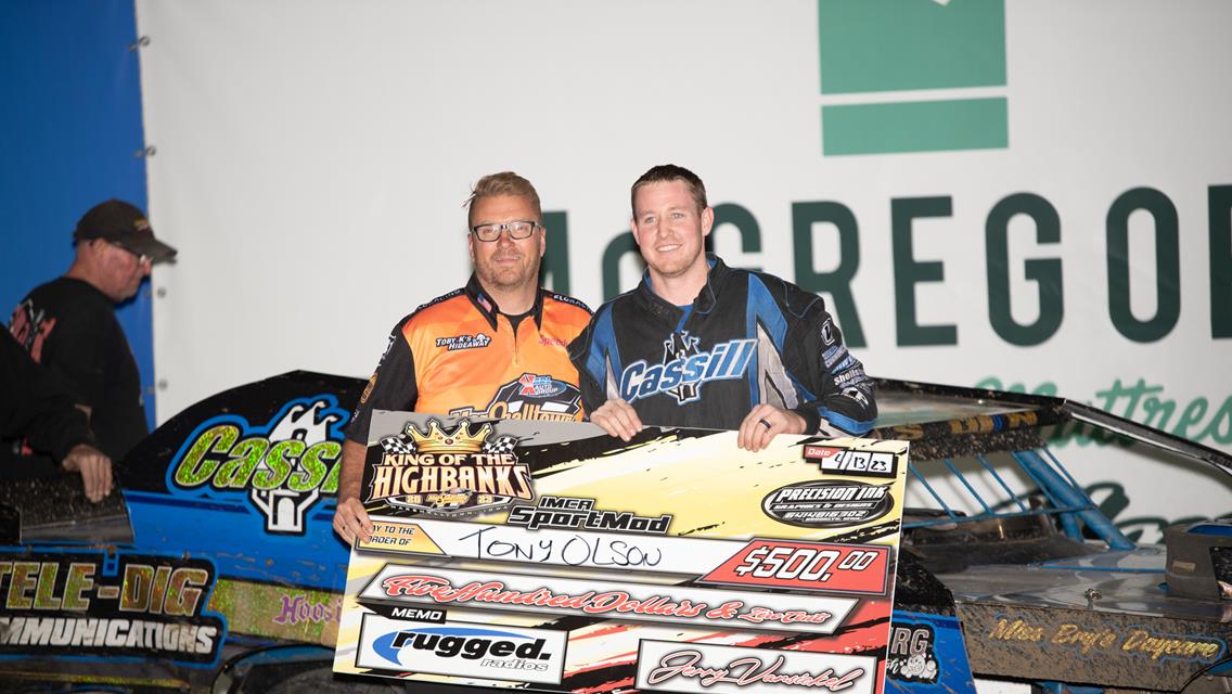 Feature wins to Ward, Olson, and Dhondt, as ten Stock Cars lock in for King of the High Banks