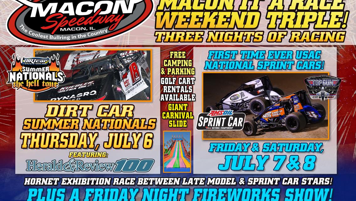 July 6-8, 2023 H&amp;R 100 + USAC Top Gun Daily Details
