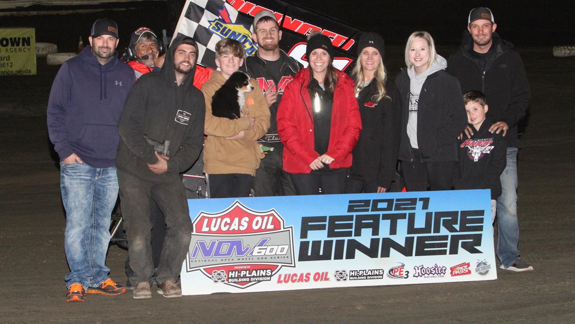 Hinton, Flud and Nunley Victorious During NOW600 Nationals Finale at Creek County Speedway