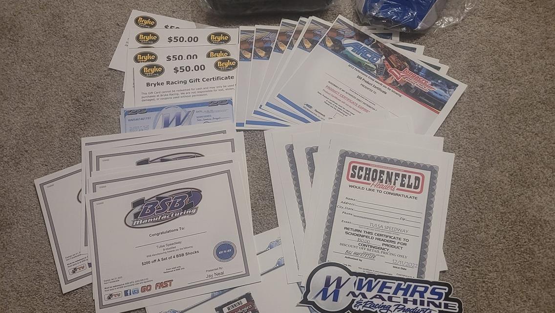 Contingency awards that will be handed out on December 17th
