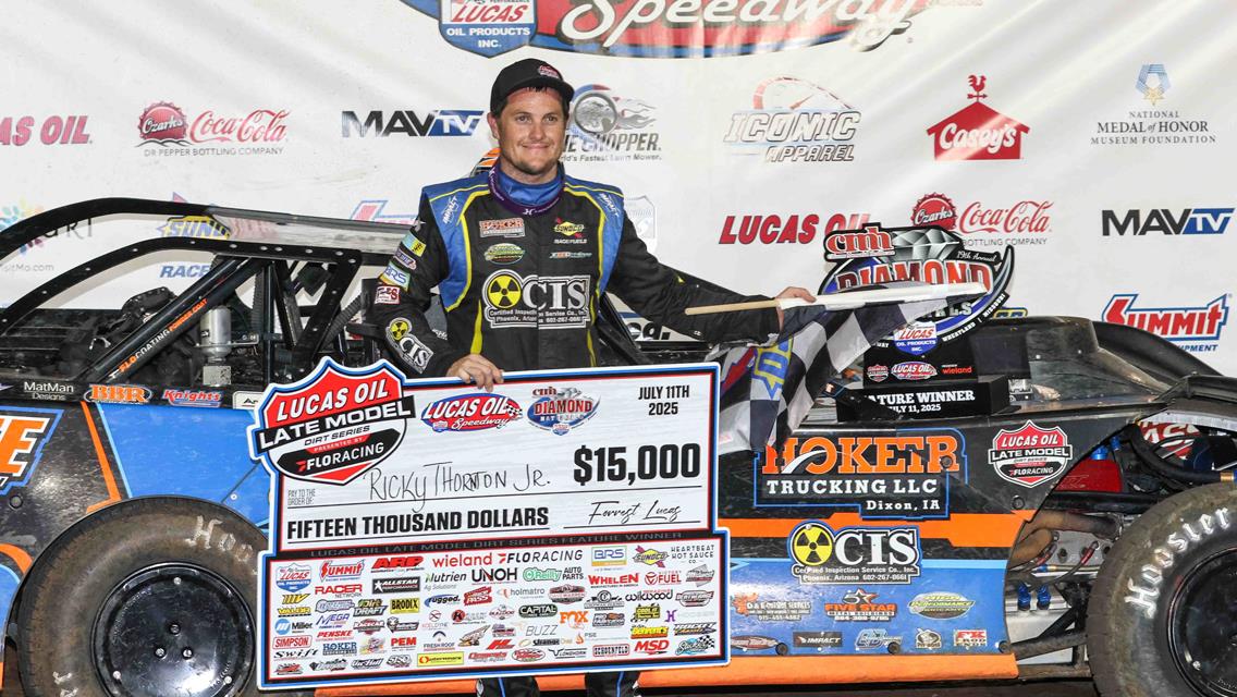 Thornton dominates opener at Lucas Oil Speedway's CMH Diamond Nationals